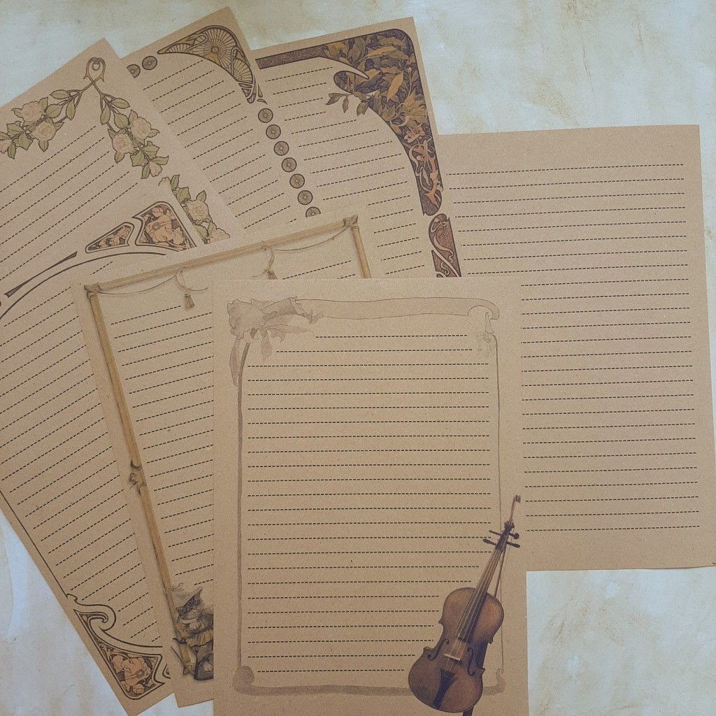 

[MAC] KERTAS SURAT VINTAGE - KERTAS SAMSON - BORDER SURAT KRAFT - 150 GSM