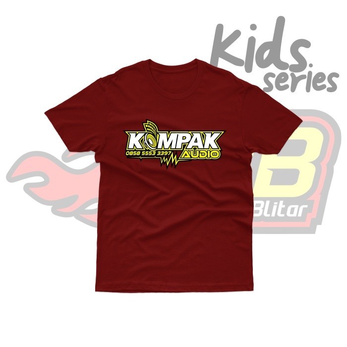 Best Quality | Distro | Baju Kaos Anak Distro Kompak Audio Katun Combed #
