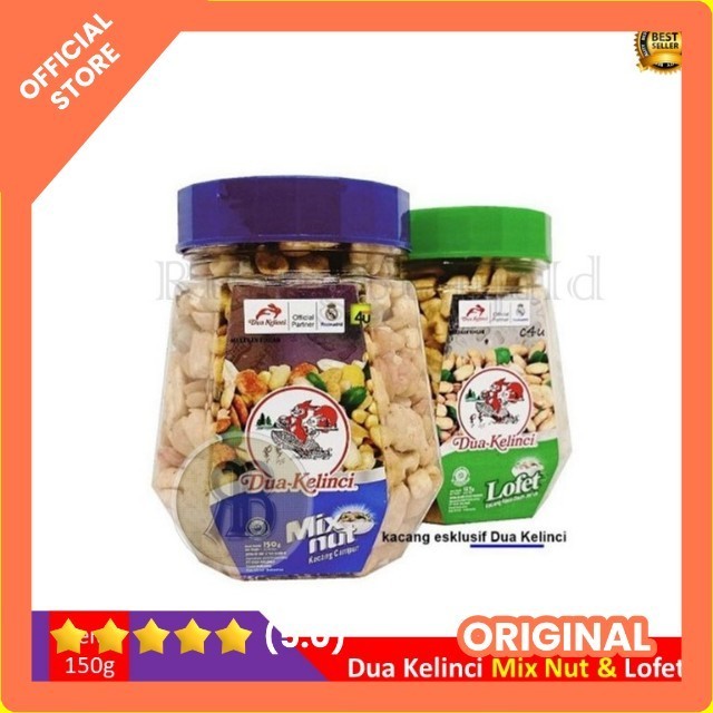 

Dua kelinci kacang mixnut lofet 150gr toples