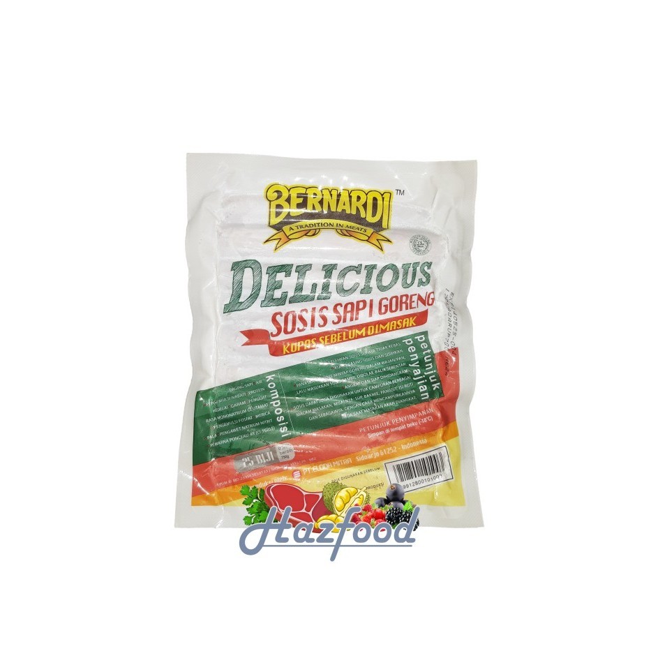 

Bernardi Delicious Sosis Sapi Goreng 750 Gr ( isi 25 )