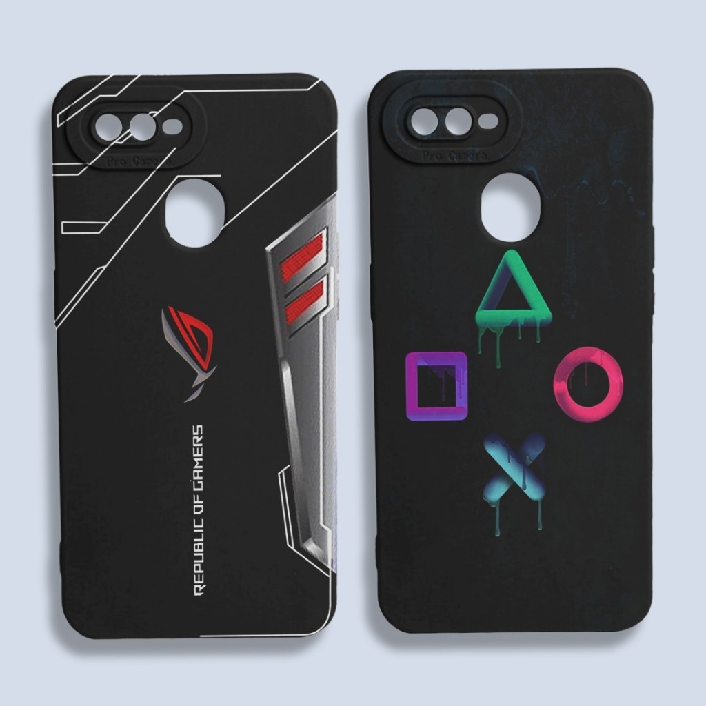 case hp untuk oppo A5S A7 A12 A11K F9 gambar GAMING casing Hp Softcase Casing Trand  -  GM65