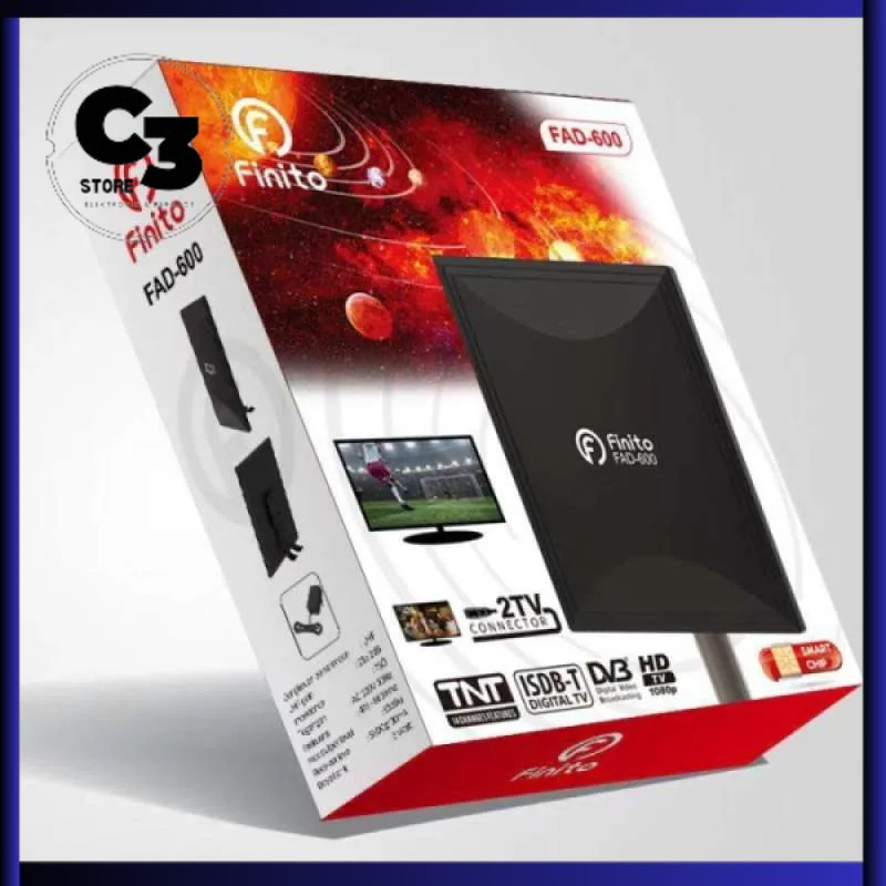 Finito Antena TV Digital Outdoor & Indoor  FAD-600 2 TV Sekaligus Digital Finito FAD-600