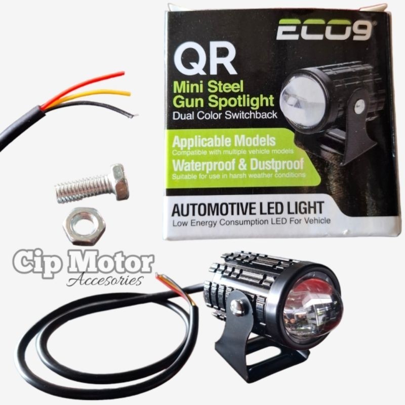 Lampu Tembak QR ECO9 D2 Laser Putih kuning Motor Mobil 12 Volt