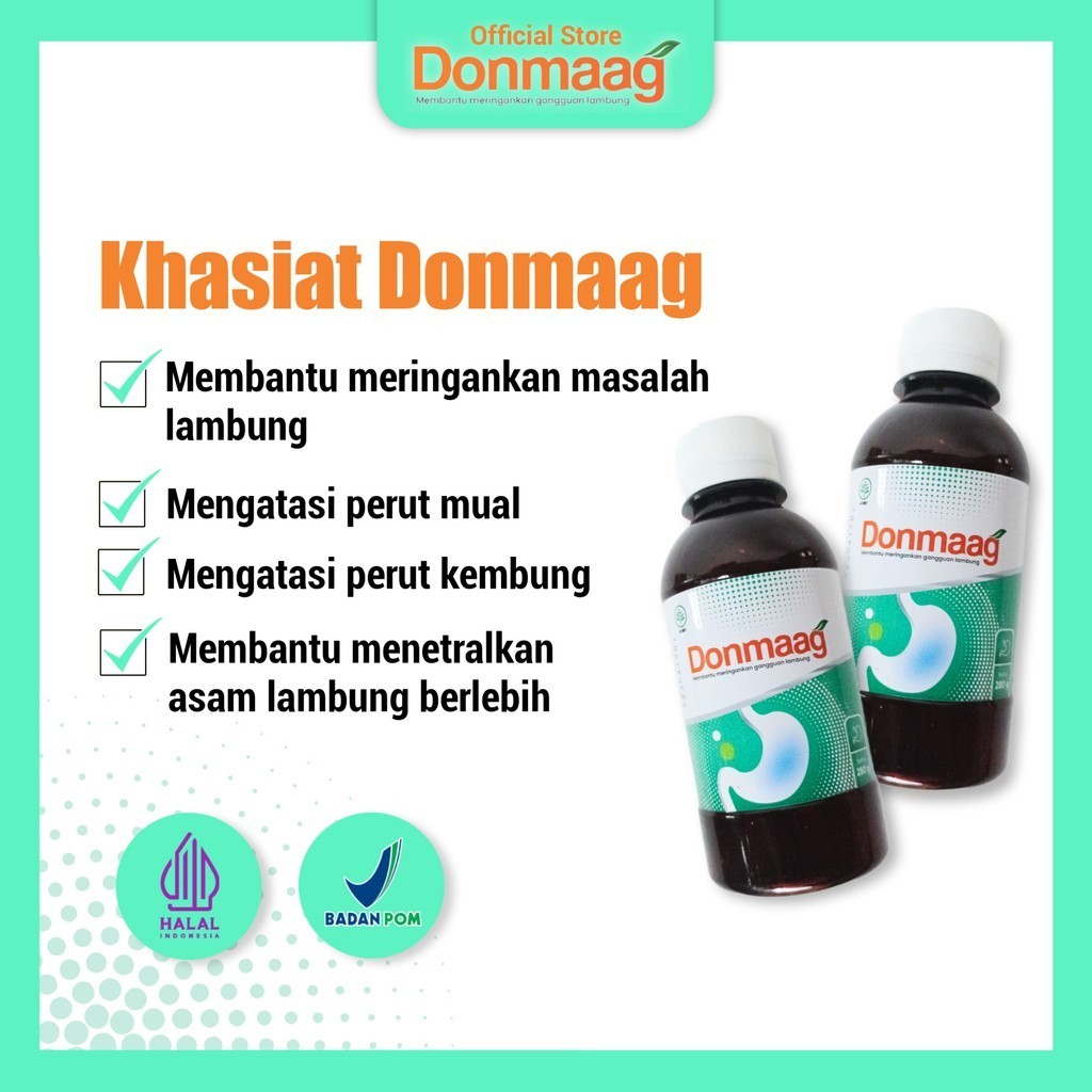 

Donmaag 280gr Obat Ampuh Mengatasi Asam Lambung Maag Kronis Gerd Kronis HALAL BPOM