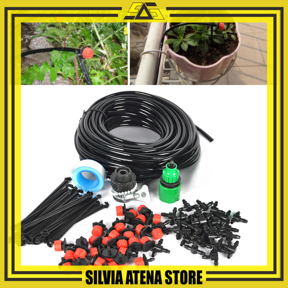 SILVIA ATENA STORE-Peralatan set Irigasi Taman Peralatan Set Irigasi Air Taman Garden Watering Kit P