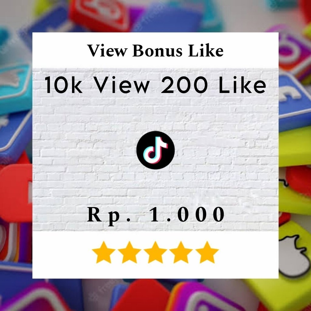 

Paket Hemat TIKTOK View Bonus Like Aktif Permanen