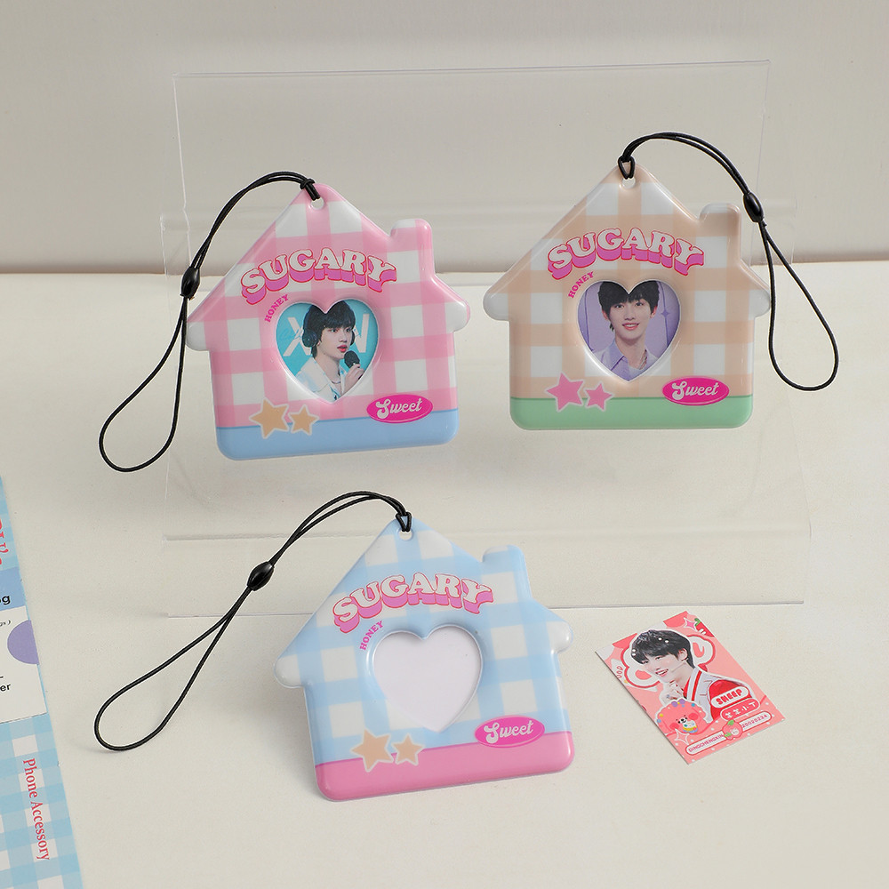 

Kawaii House Shape Series Kpop Photo Card Holder Idol Photo Protective Display Sleeves Kawaii Stationery