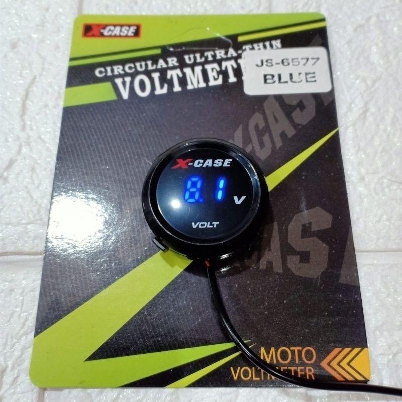 [ DELSER MOTOR ] VOLTMETER VOLT METER ALAT TES BATERAI MOTOR MOBIL ALAT TES BATERE BATRE BULAT BUNDA