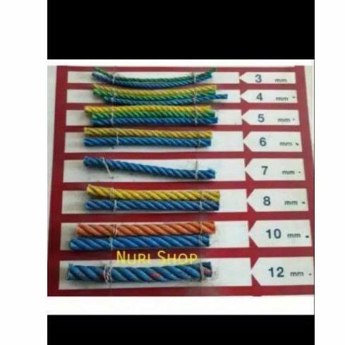 

Tali Tampar 8 mm / Tali ikat/ Tali plastik/ Tali Tampar plastik 8mm (harga per meter)