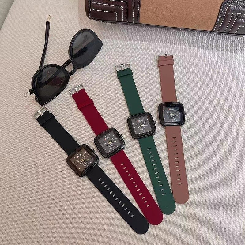 Jam Tangan Sport Karet Pria Wanita Elegan Keren