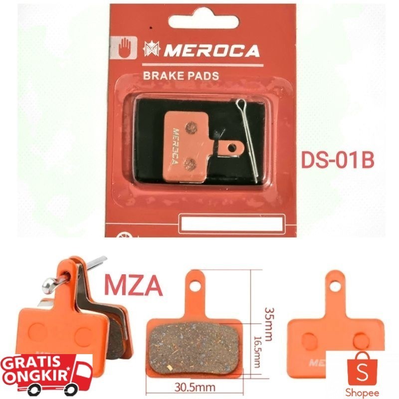 Brake pad Meroca For Shimano Alivio Acera Tektro Altus Kampas Rem Sepeda MT200 MT400 MT500 DS-01B