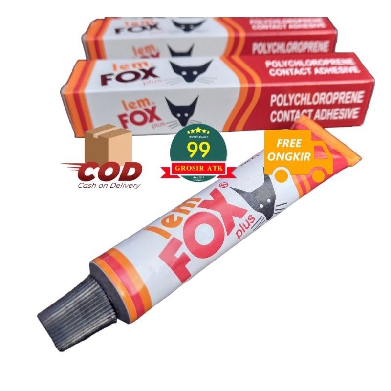 

TUBE PLUS FOX 20 g/Lem Fox/Lem Sepatu/Lem Karet Kayu