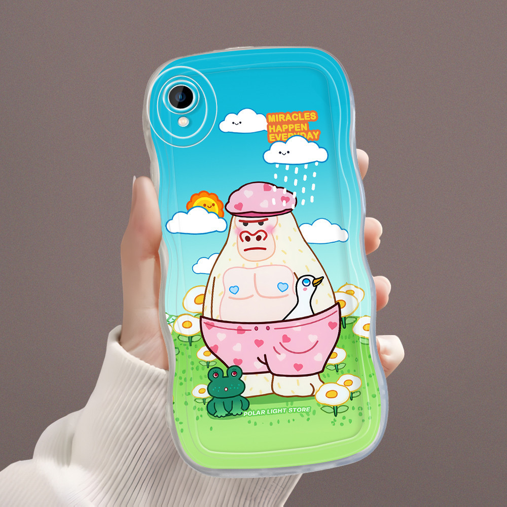 Vivo Y1S Y91C Case Softcase Casing Hp Kesing Soft Kondom Hp Kartun Lucu Cassing Cute Monkey 4225