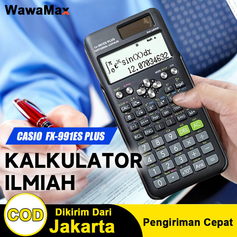 

Casio FX-82MS Kalkulator Calculator Casio FX-991ES PLUS Portable Scientific Calculators Accounting LED Electric Counter Students School Office