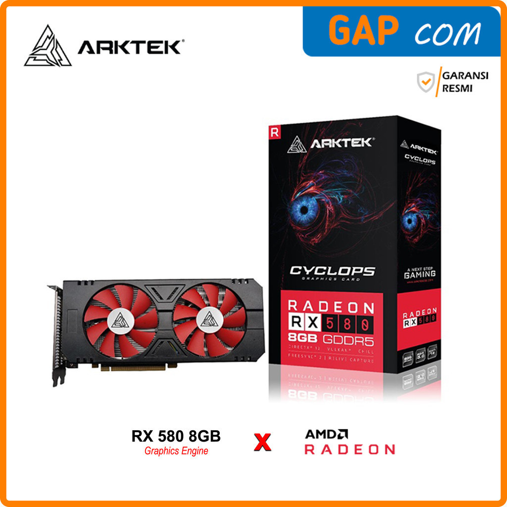 VGA Arktek Cyclops AMD Radeon RX 580 8GB GDDR5 256-Bit