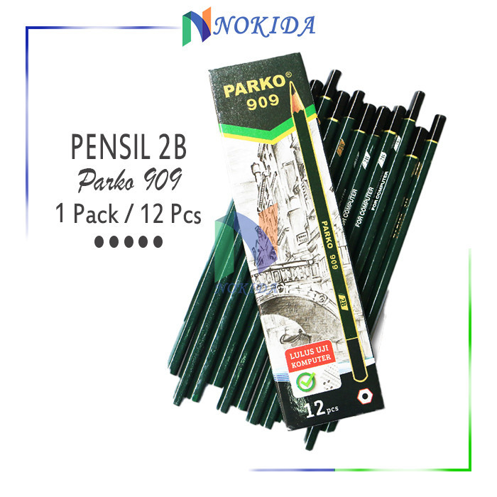 

Nokida Pensil Sekolah Parko 909 1 Pack / Pinsil 2B Kuat / Pencil 1 Pak / Perlengakapan Sekolah