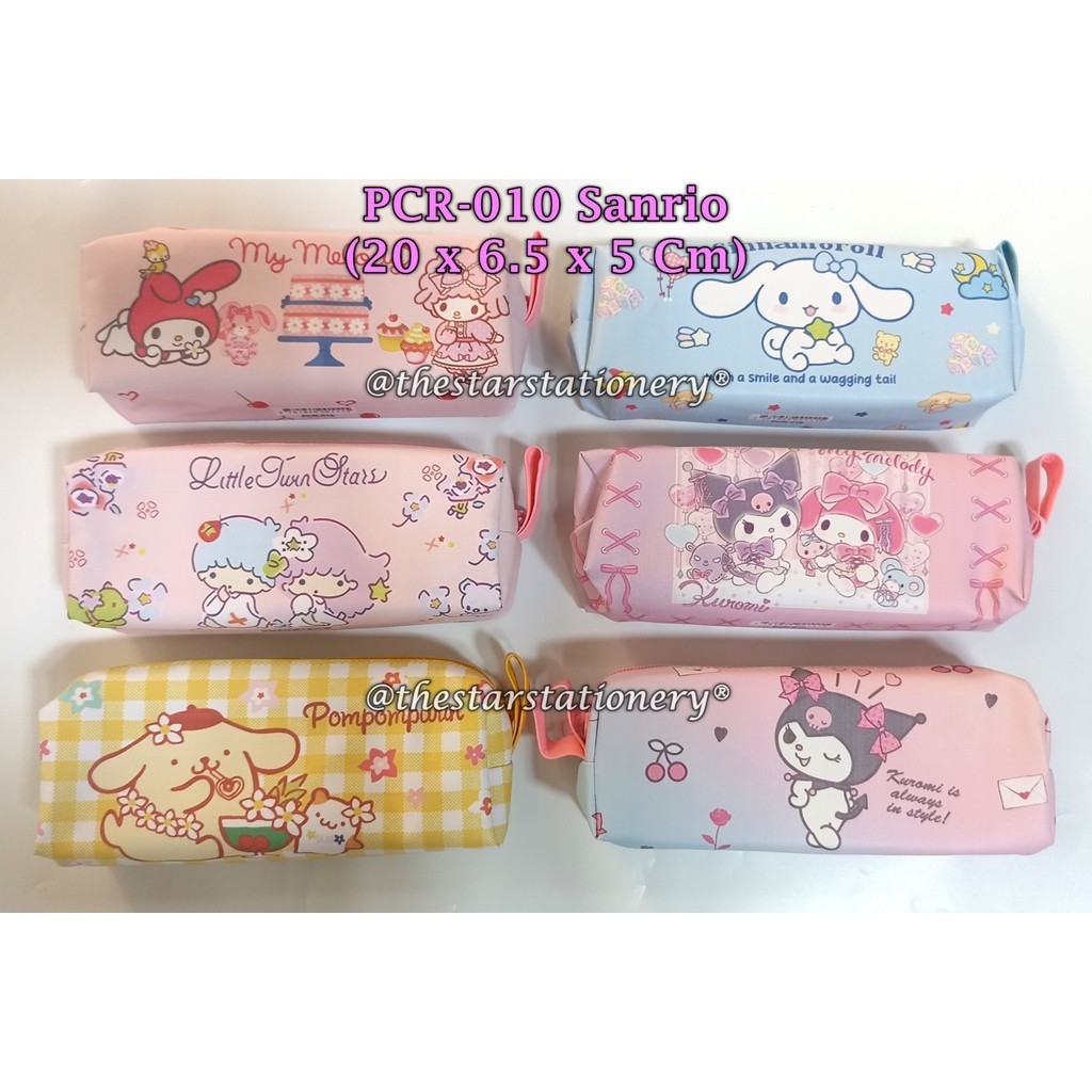 

(1 Biji) Kotak Pensil Resleting Sanrio PCR-010 / Tempat Pensil Relseting 20*6.5*5 Cm