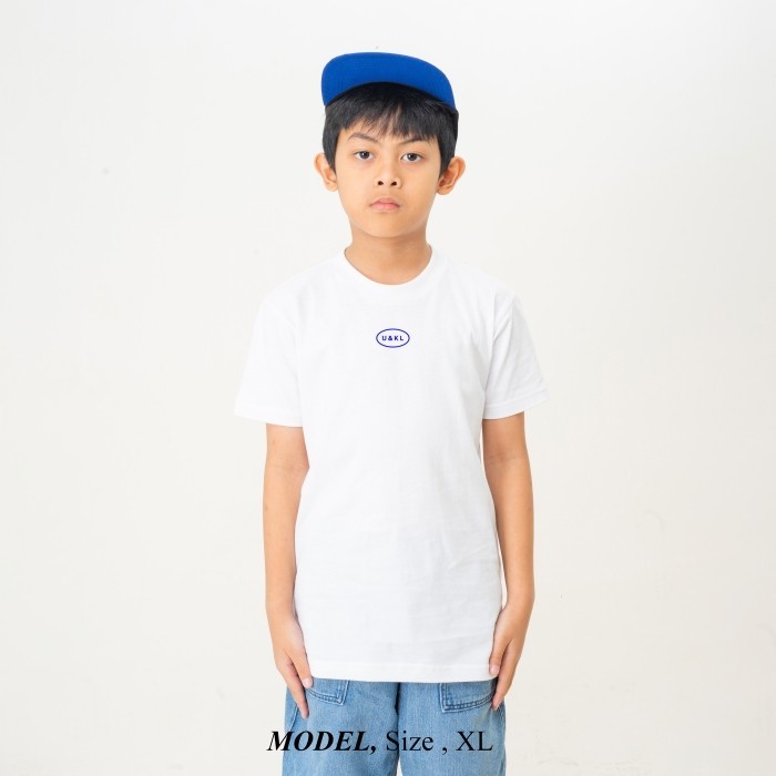 UNKL347 Kaos Anak Lengan Pendek Warna White Motif SEEV KIDS