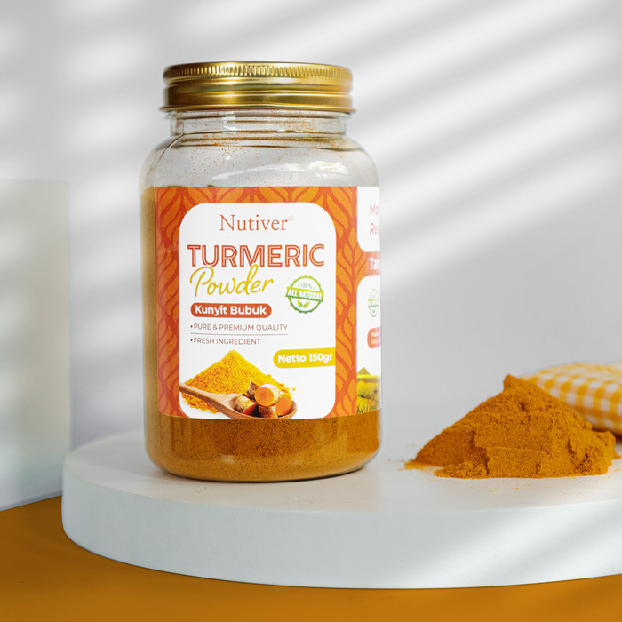 

TERJUAL Nutiver Turmeric Powder / Kunyit Bubuk Murni 100% Bumbu Rempah Organik - 150gr