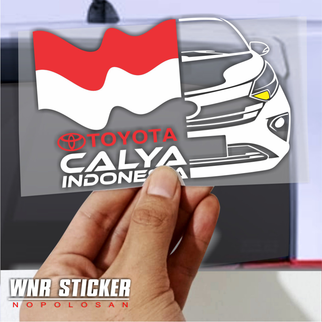 Stiker Variasi Kaca Mobil Calya Sigra Indonesia