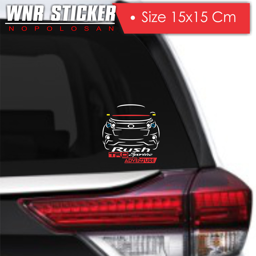 Stiker Mobil  All New Rush Trd Sportivo Adventure Terbaru