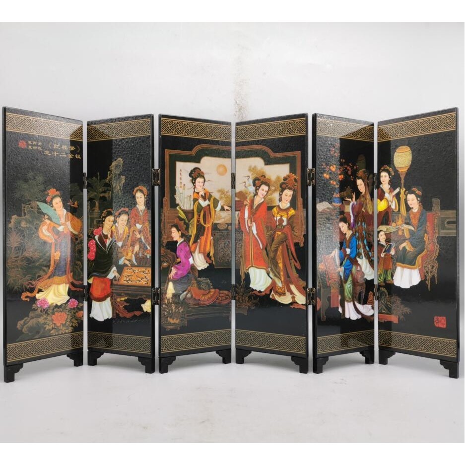 

Beautiful elegant Twelve beauties screen desktop Furnishing articles crafts