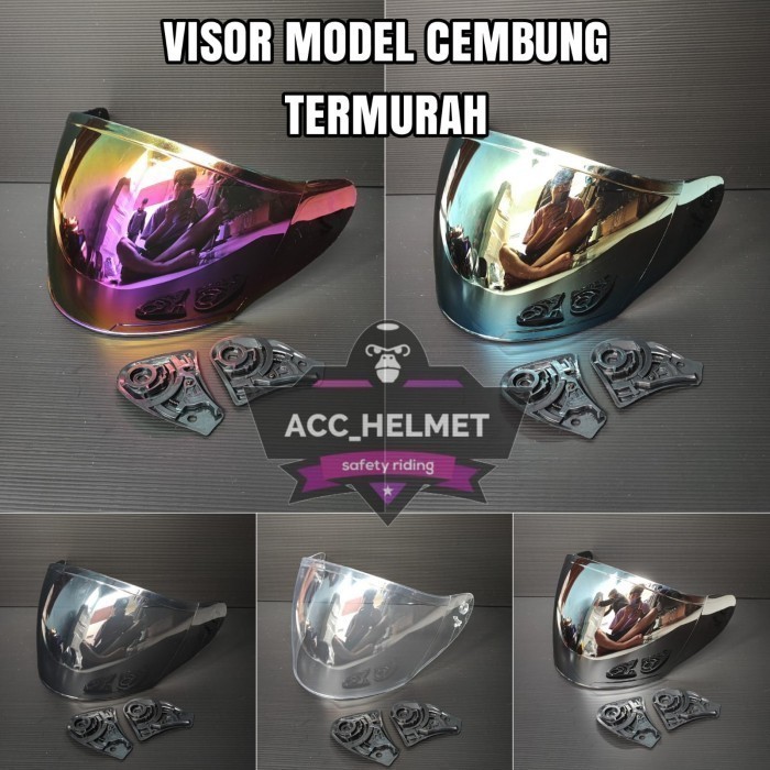 VISOR CEMBUNG HELM GMT / VISOR HELM MURAH GMT / KACA HELM GMT CENTRO STANDAR | FREE RATCHET TINGGAL 