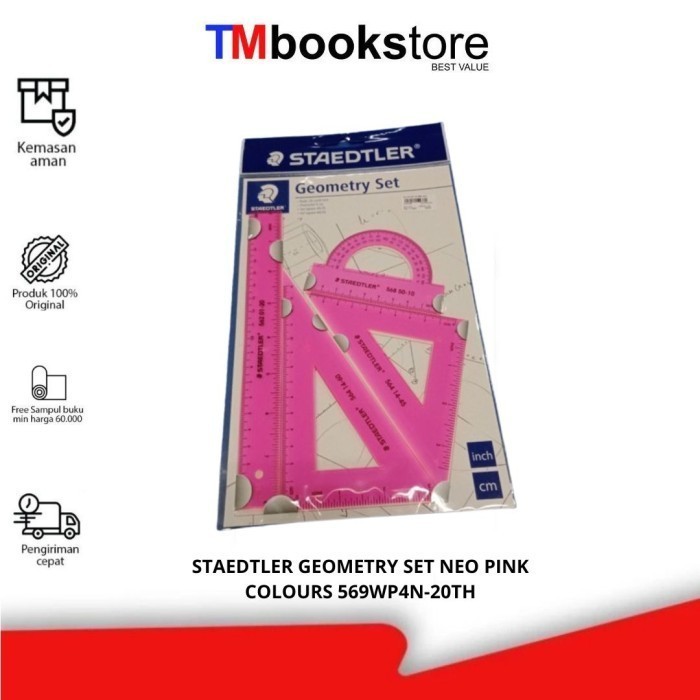 

STAEDTLER GEOMETRY SET NEO PINK COLOURS 569WP4N-20TH