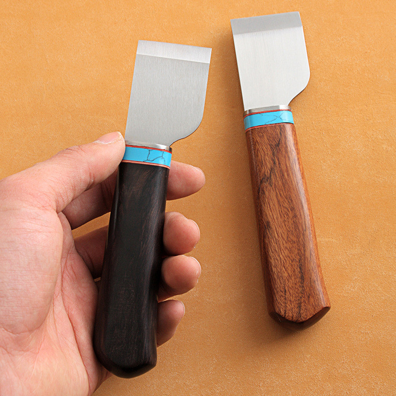 

1PCS 3MM Thick 35MM Wide Blade DIY Leather Craft Cut Skiving Knife Steel Material