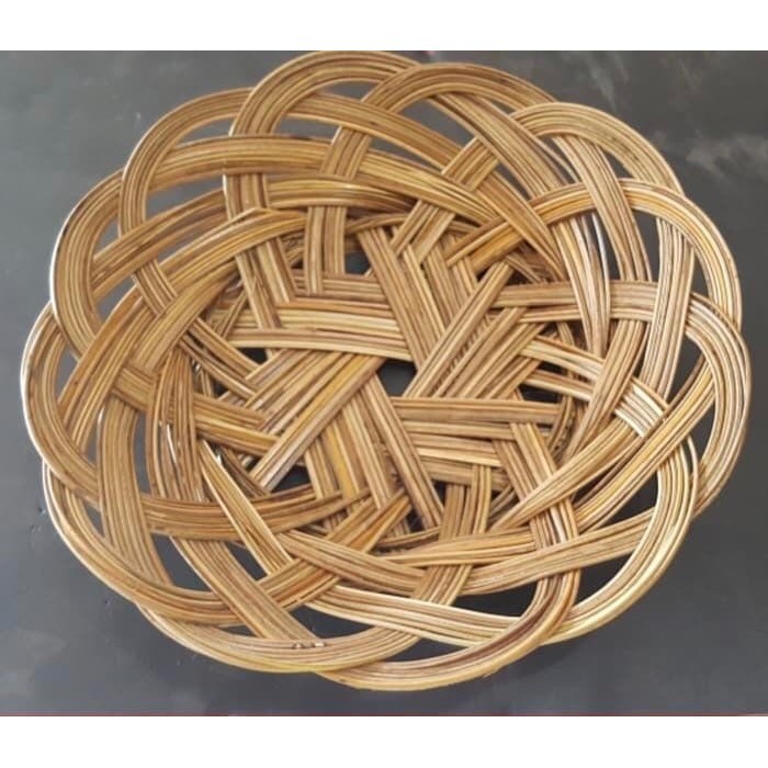 Piring Rotan / Piring Lidi / Piring Anyam Harga Grosir 25 pcs