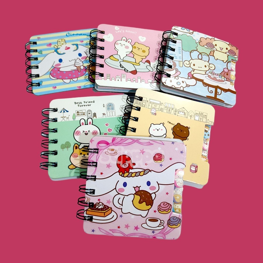 

STIPA Buku Tulis Notes Ring Note Book Karakter Notebook Notepad Spiral Diary Diari ATK Sekolah Kantor 9X9