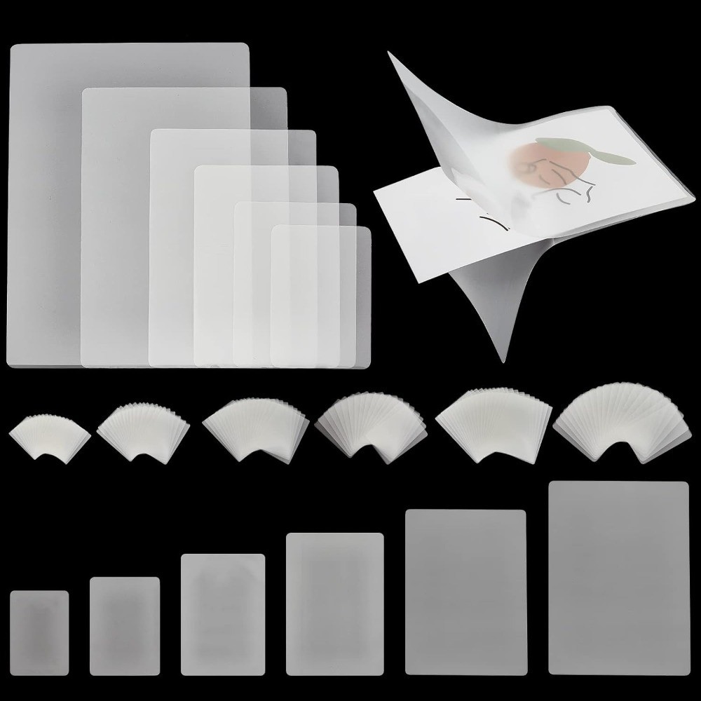 

120pcs Clear Laminating Pouches Laminator Pockets, 6 Sizes Thermal Laminating Pouches Laminating Sheets for Letter, Photo