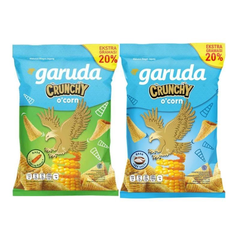 

Garuda Crunchy O Corn 84 gr snack rasa jagung bakar Sea salt