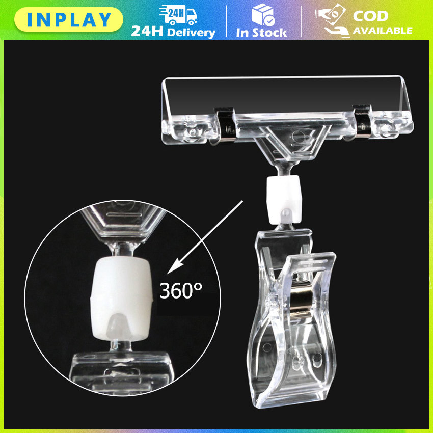 

Jepitan Promo Penjepit Label Papan Tag Hanger Transparan 11cm