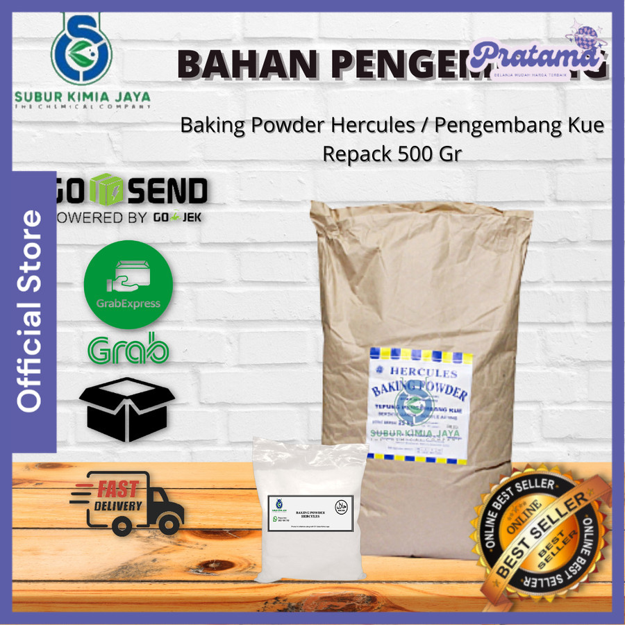 

Baking Powder Hercules Double Acting / Pengembang Kue 500 gr