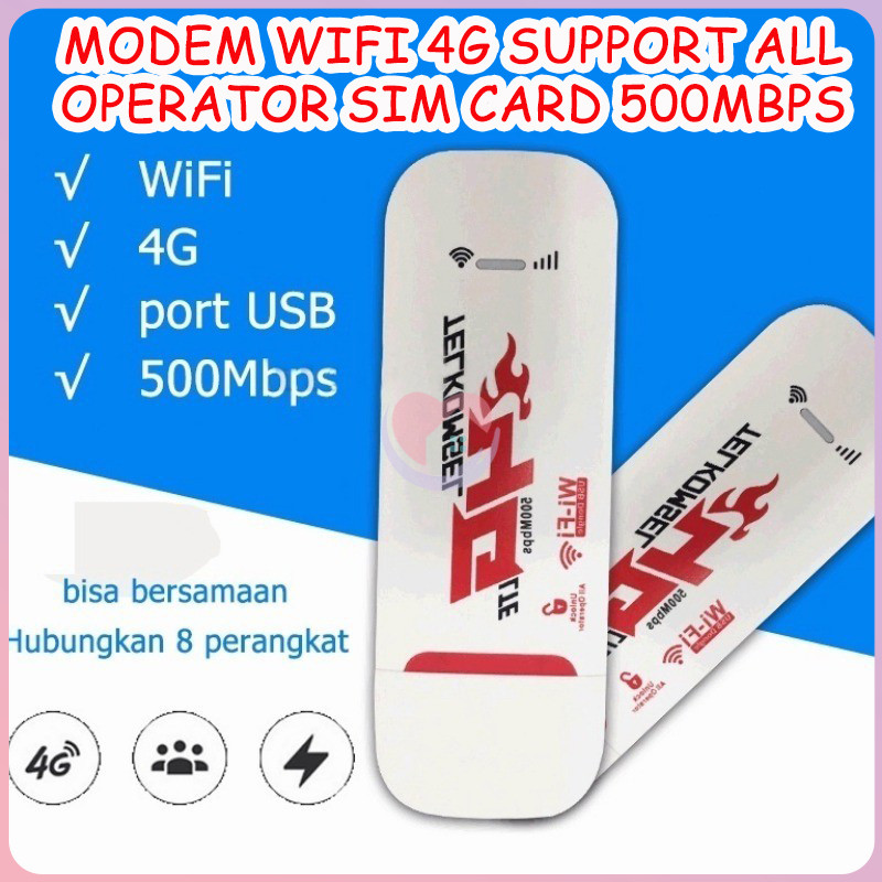 【COD】Modem WIFI 4G Support All Operator SIM Card 500Mbps Modem  4G LTE Modem WIFI