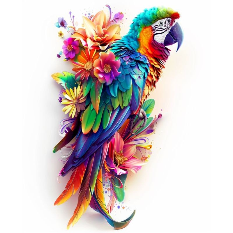 

DIY Pictures By Number Parrot Kits Painting By Numbers Handpainted Art Acrylic Paints Drawing On Canvas Home Decor