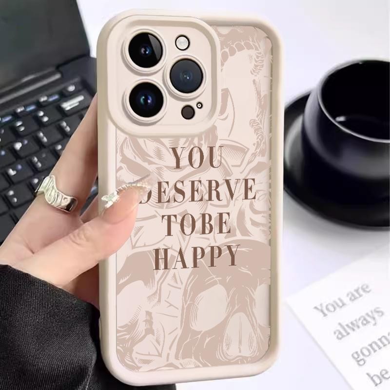 Case Hp For OPPO A38 A31 2020 A32 A33 2020 A35 2021 A36 A3s Soft TPU Camera Protection Simple Writte