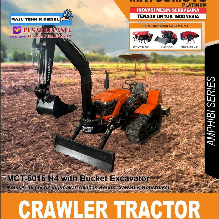 Traktor Amfibi + Excavator / Crawler Tractor MATSUMOTO MCT 5015 H4