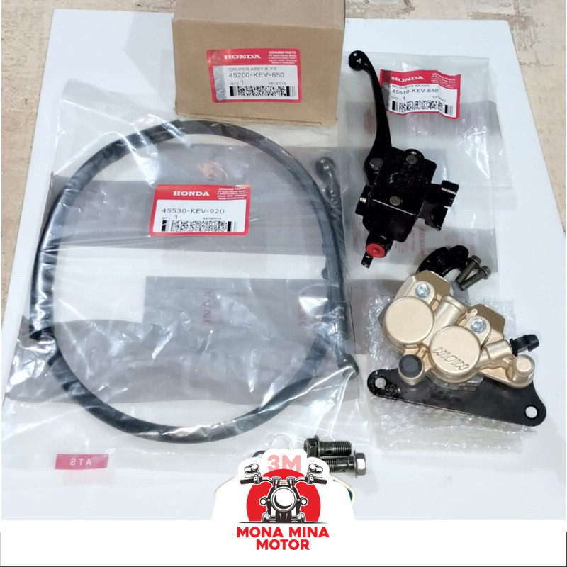 KALIPER CAKRAM SET MASTER REM DEPAN SUPRA X PNP FITNEWFIT LAMA SUPRA X125 KARISMA HONDA KEV ASLI NIS