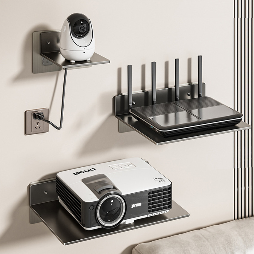 Rak Gantung Tempel Dinding Rak Modem Router Wifi Stb Rak Ambalan Dinding Rak Dinding Serbaguna