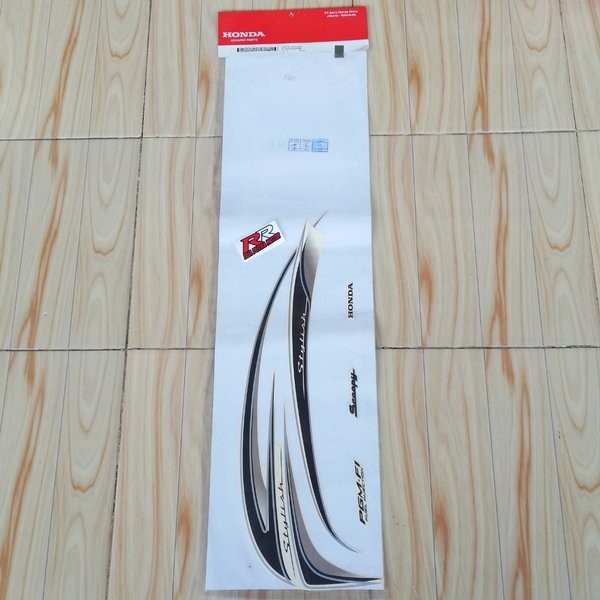 stripe grafik graphic sticker striping body bodi kiri original ori honda scoopy scopy fi stylish tah