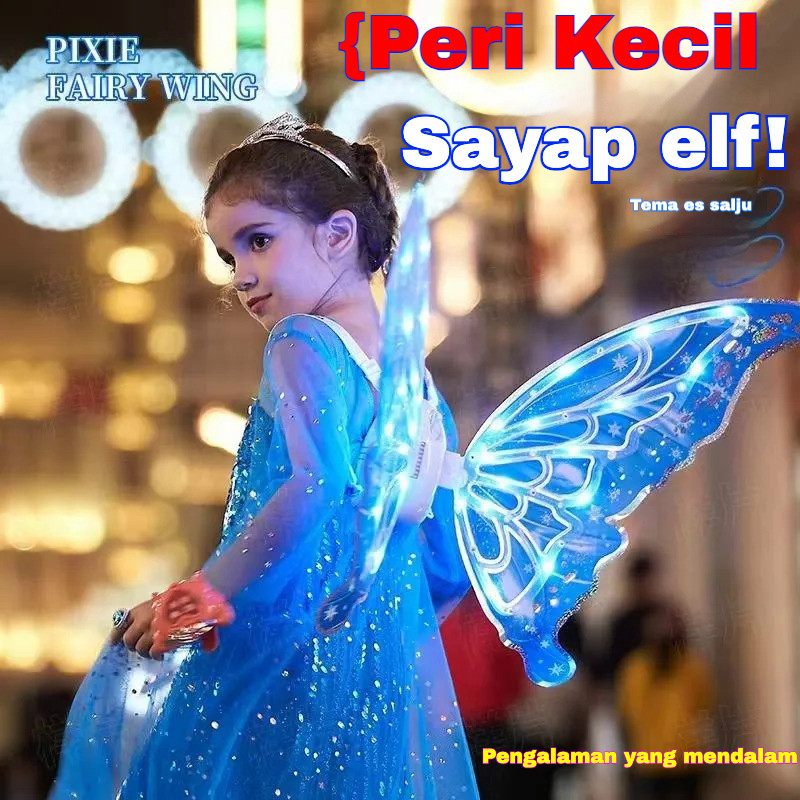sayap peri led kupu kupu dewasa / sayap peri anakperempuan /sayap karnaval anak