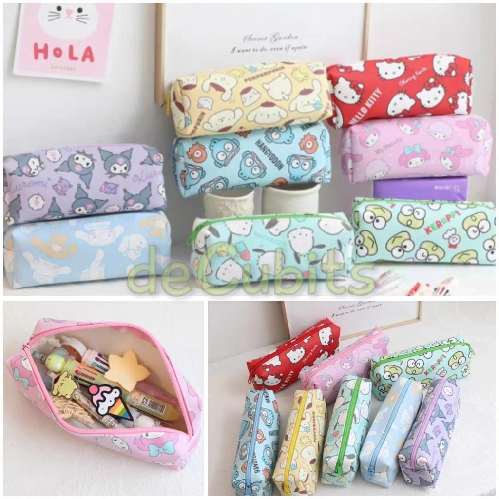 

DC Pouch Tempat Pensil Kuromi My Melody Cinnamoroll Hello Kitty Pochacco Pompompurin Hangyodon