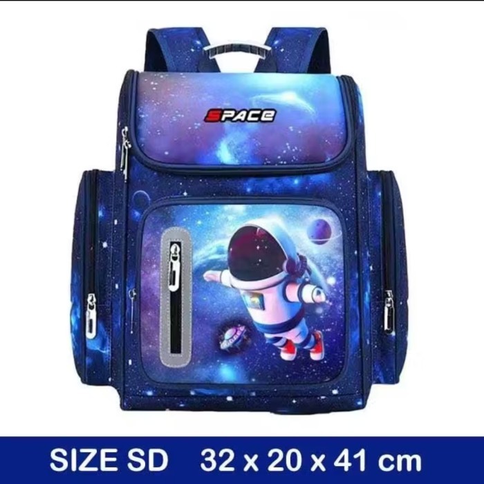 tas anak sekolah SD laki ransel astronot import premium backpack cowok