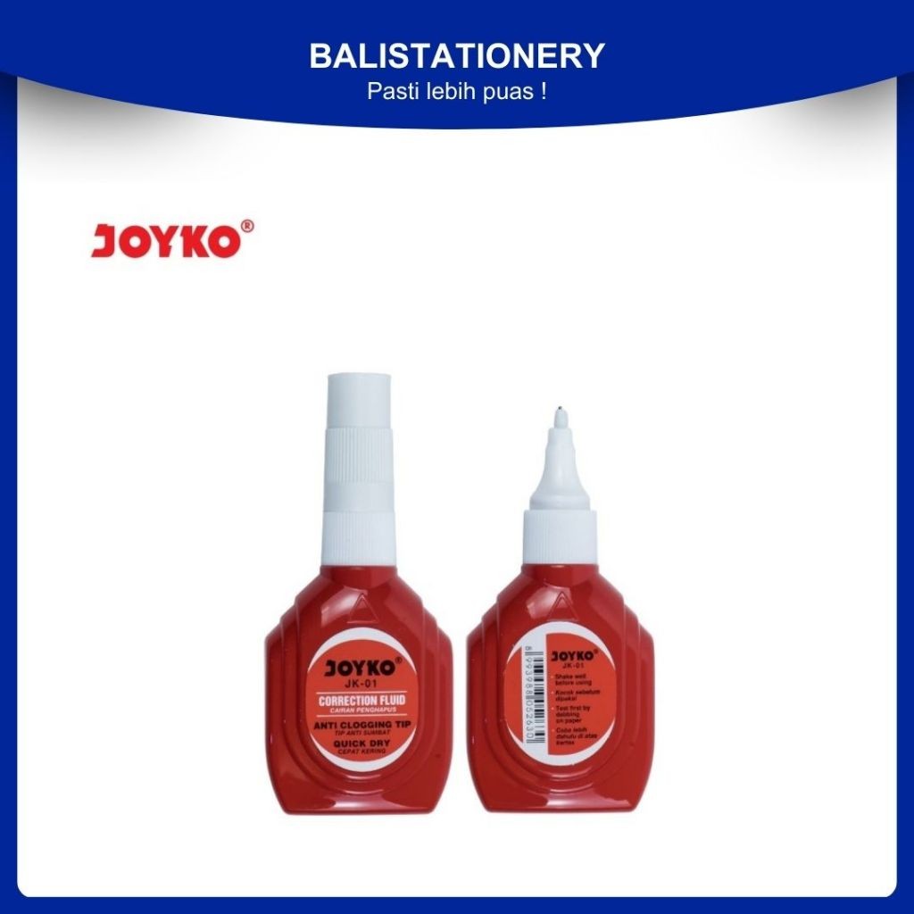 

globalmart.id - Tip Ex Correction Fluid / Cairan Koreksi / Penghapus Cair Joyko JK-01