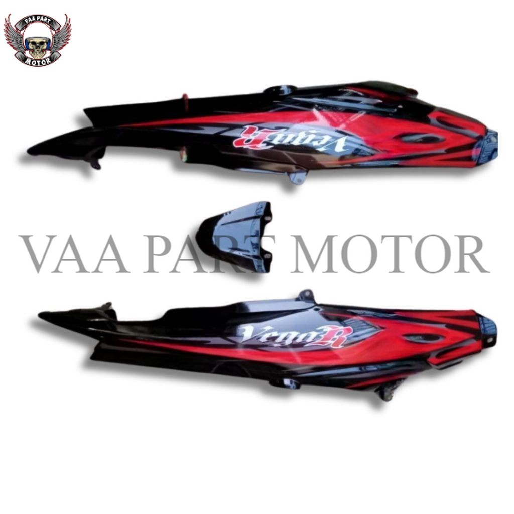 cover body samping belakang Yamaha Vega R new + striker merah Presisi Terlaris