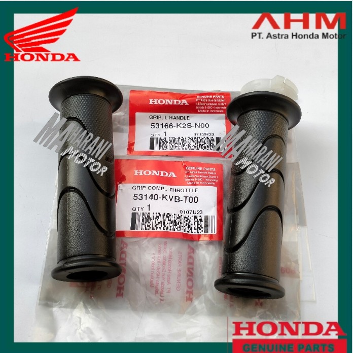 Karet stang hanfat hand grip Vario 125 fi CBS kabel gas satu ORI AHM