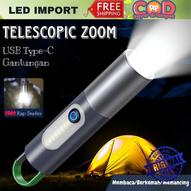 LED Import MURAH PREMIUM  Senter UV Senter Berlkualitas LED ORIGINAL Import Awet Murah Senter Telesc