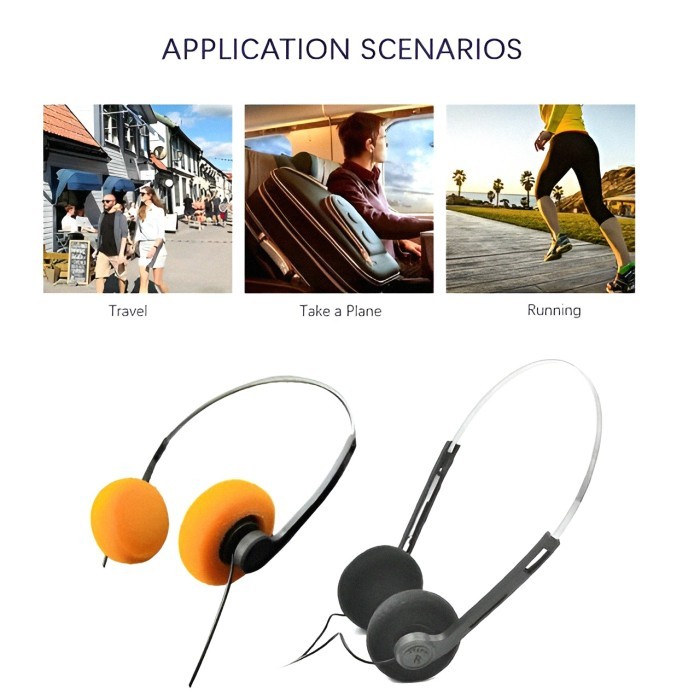 NEW DEALS HEADPHONE KLASIK WALKMAN VINTAGE HEADPHONES STYLE RETRO HEADSET JADUL